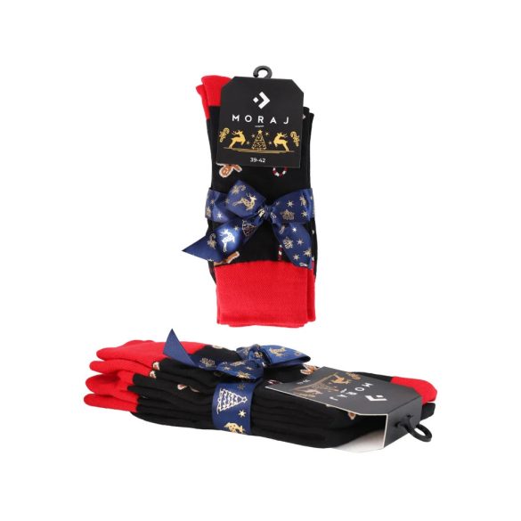 MORAJ Karácsonyi férfi zokni 2 páras csomagolásban